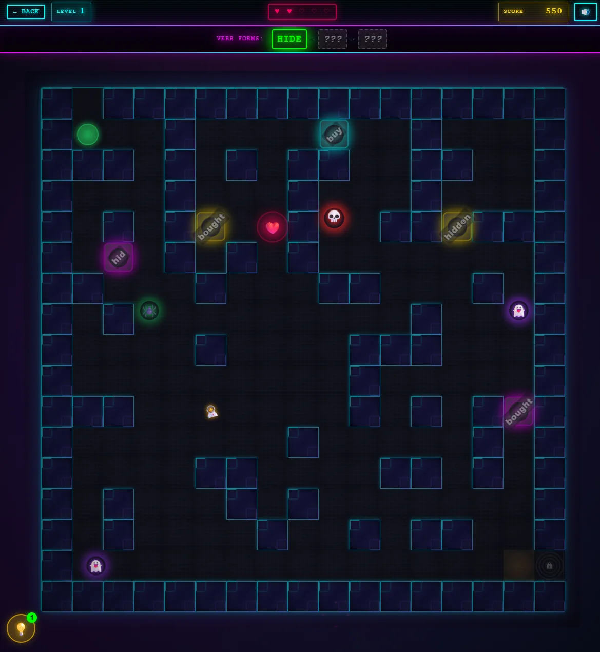 Memo English Game - Gameplay