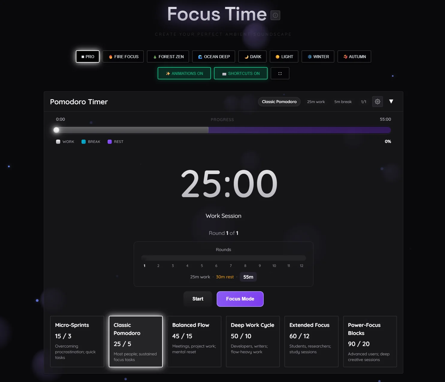 Focus Time App - Timer